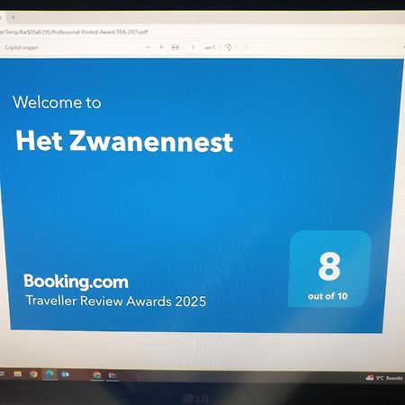 Het Zwanennest Bed & Breakfast Den Ilp ภายนอก รูปภาพ